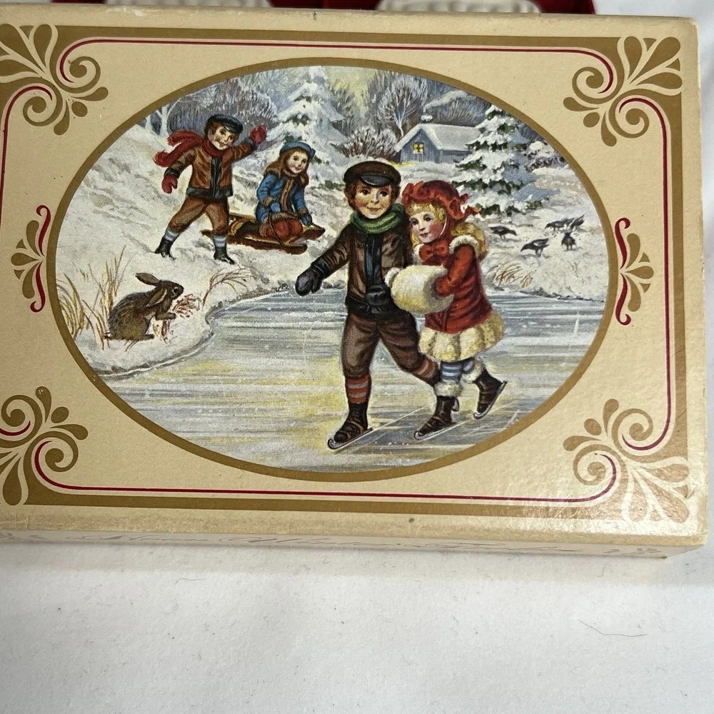 Avon Winter Fragranced Decor Soap Set 2 Bars Christmas Holiday Vintage